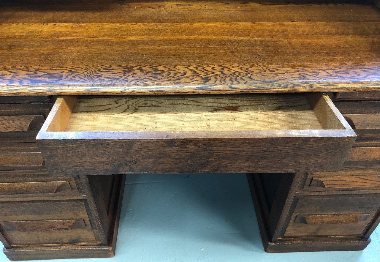 Fabulous American Oak Roll Top Desk