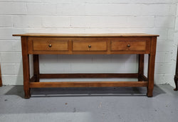 Late 19th Century Cherrywood Console Table With Three Drawers | Antique & Vintage | Moonee Ponds Antiques | Australia Wide Delivery