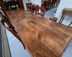 Cherrywood Stretcher Base French Farmhouse Table | Antique & Vintage | Moonee Ponds Antiques | Australia Wide Delivery