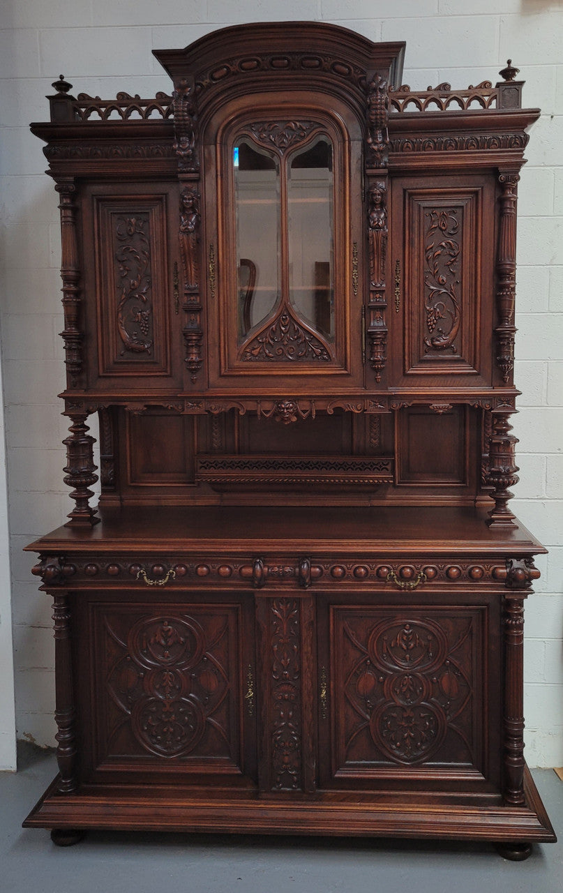 Spectacular French Antique Walnut Renaissance Style Buffet | Antique & Vintage | Moonee Ponds Antiques | Australia Wide Delivery