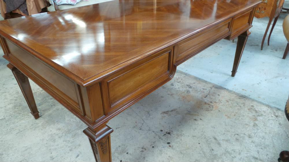 Large Walnut Desk | Antique & Vintage | Moonee Ponds Antiques | Australia Wide Delivery