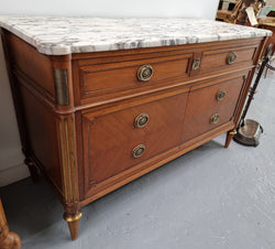 Louis XVI Style Mahogany Marble Top Cupboard | Antique & Vintage | Moonee Ponds Antiques | Australia Wide Delivery
