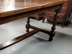 Rustic French Oak Stretcher Base Farmhouse Dining Table | Antique & Vintage | Moonee Ponds Antiques | Australia Wide Delivery