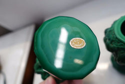 Pair Of Czechoslovakian Malachite Vases | Antique & Vintage | Moonee Ponds Antiques | Australia Wide Delivery