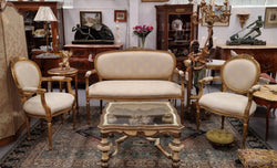 French Louis XVI Style Salon Lounge Suite | Antique & Vintage | Moonee Ponds Antiques | Australia Wide Delivery