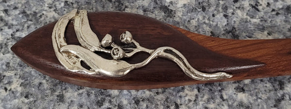 Australian Cedar and sterling silver letter opener. In good original condition, please view photos as they help form part of the description.