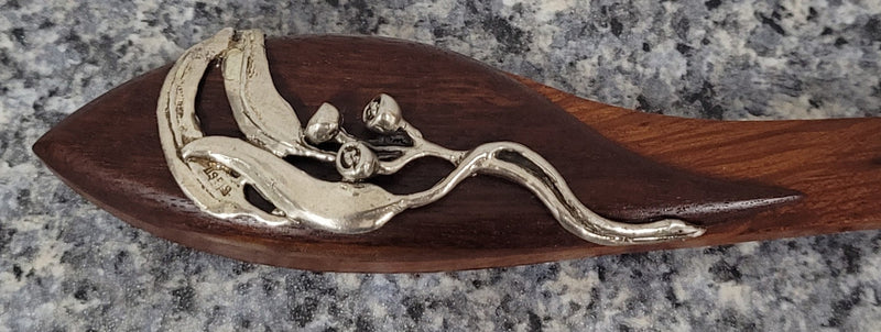 Australian Cedar and sterling silver letter opener. In good original condition, please view photos as they help form part of the description.
