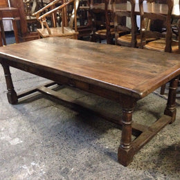 French Provincial Oak Large Coffee Table
