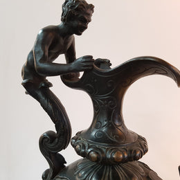 Victorian Bronze Wine God