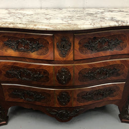Antique French Louis XV Style Bombe Commode