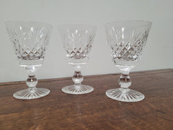 Set of Six Stuart Crystal “Henley” Pattern Wine Glasses | Antique & Vintage | Moonee Ponds Antiques | Australia Wide Delivery
