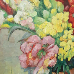 French Floral Oil On Canvas Painting | Antique & Vintage | Moonee Ponds Antiques | Australia Wide Delivery