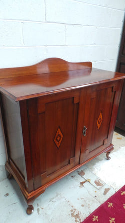 Australian Black Wood Art Deco Cabinet With Internal Storage | Antique & Vintage | Moonee Ponds Antiques | Australia Wide Delivery