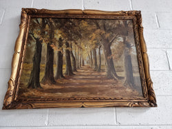 French Signed Oil on Canvas Depicting a Charming Landscape Scene | Antique & Vintage | Moonee Ponds Antiques | Australia Wide Delivery