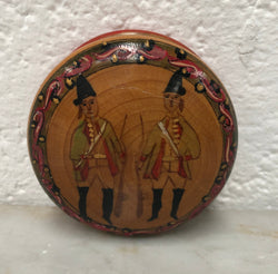 Vintage Treen Hand-Painted Trinket Box | Antique & Vintage | Moonee Ponds Antiques | Australia Wide Delivery