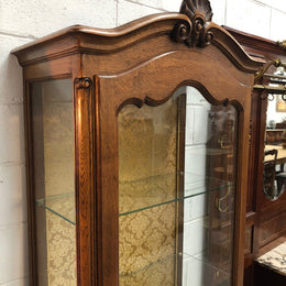 French Oak Louis XV Style Vitrine