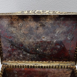 Rare & Beautiful 18th Century Silver Gilt & Red Moss Agate Trinket Box