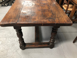 Early 19th Century French Figured Elm Farmhouse Table | Antique & Vintage | Moonee Ponds Antiques | Australia Wide Delivery