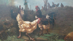 French Oil Painting On Canvas | Antique & Vintage | Moonee Ponds Antiques | Australia Wide Delivery
