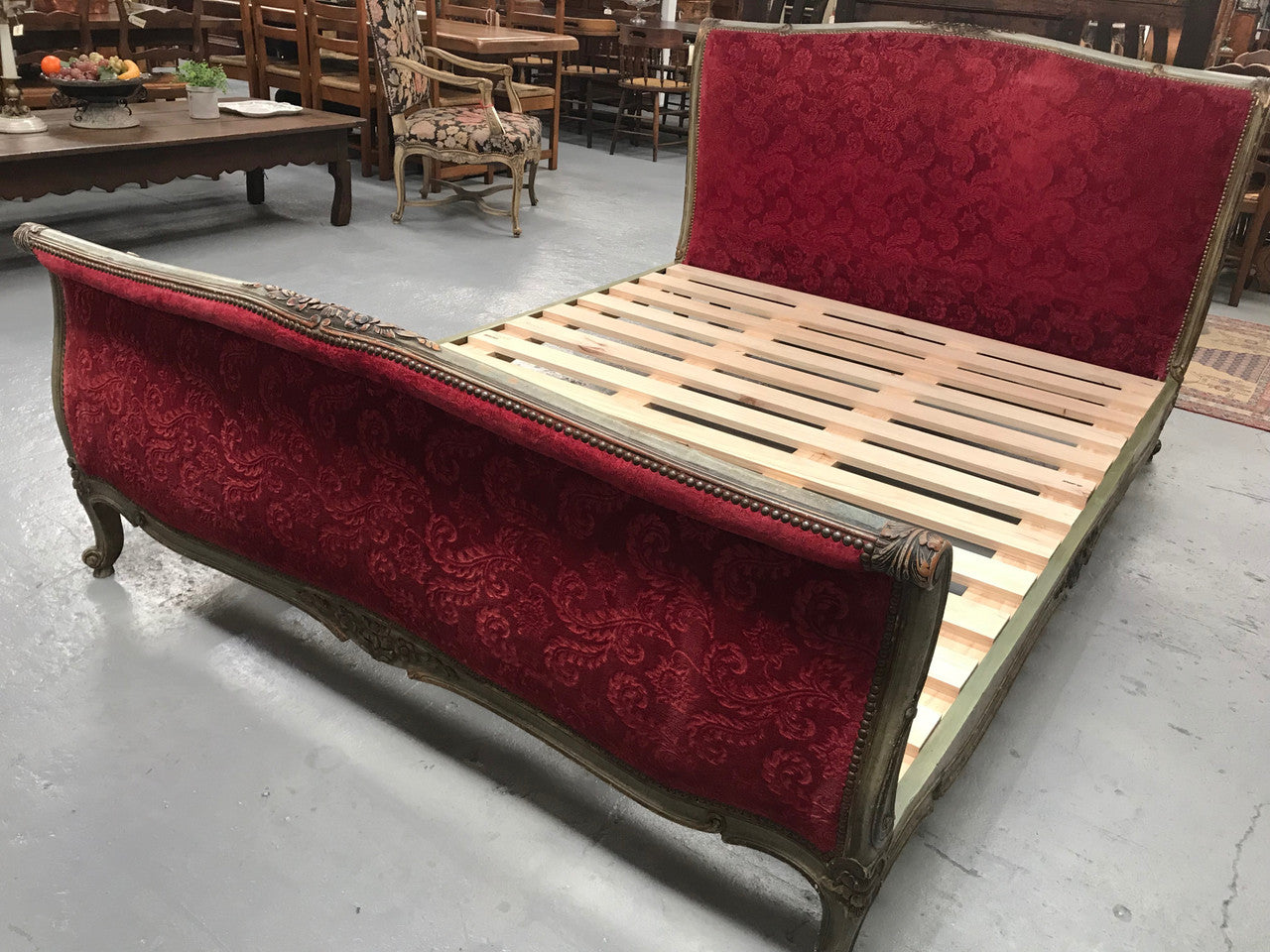 Antique Louis XV Style French Queen Size Bed | Antique & Vintage | Moonee Ponds Antiques | Australia Wide Delivery