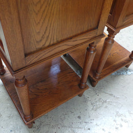 Pair of French Oak Bedside Cabinets-8