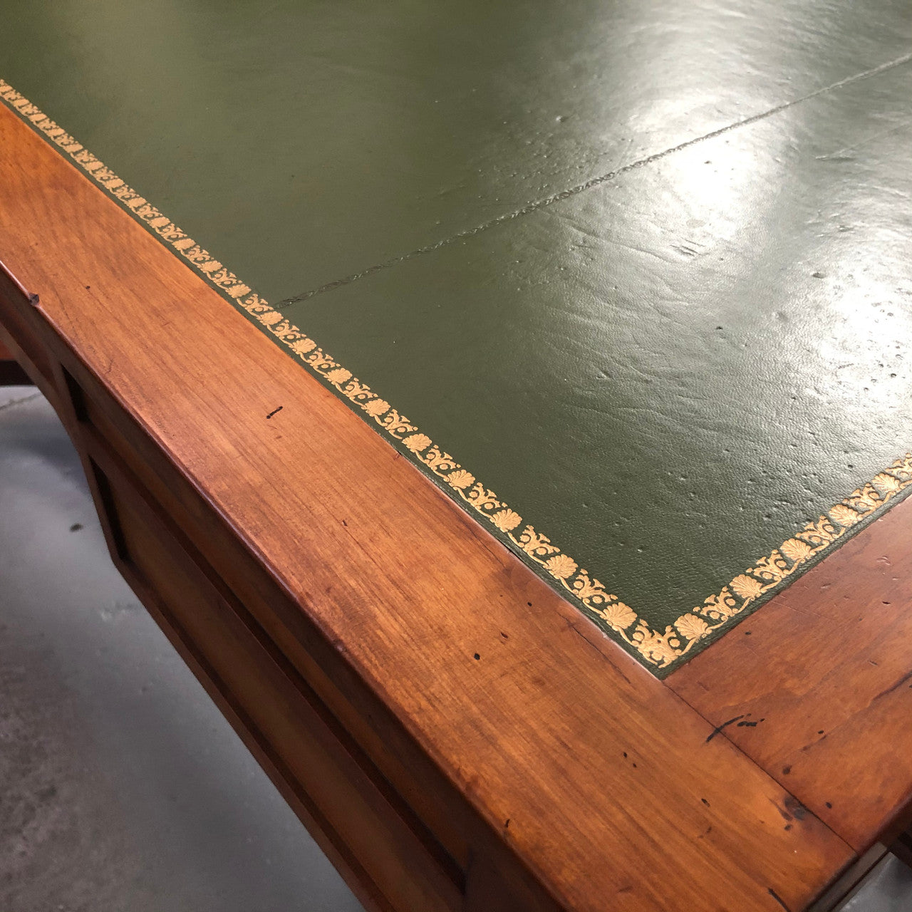 Fabulous Vintage leather top desk | Antique & Vintage | Moonee Ponds Antiques | Australia Wide Delivery