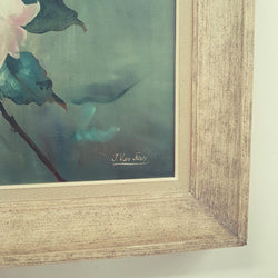 French Floral Painting Of Roses On Canvas | Antique & Vintage | Moonee Ponds Antiques | Australia Wide Delivery