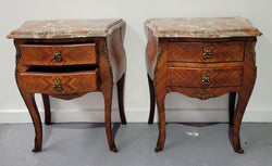 Pair of Louis XV Commode Style Two Drawer Bedsides | Antique & Vintage | Moonee Ponds Antiques | Australia Wide Delivery