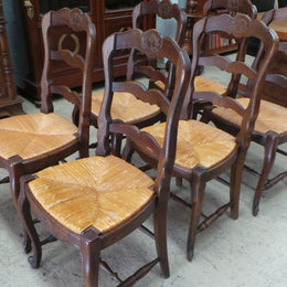 Set Of Six French Ladder Back Chairs-1