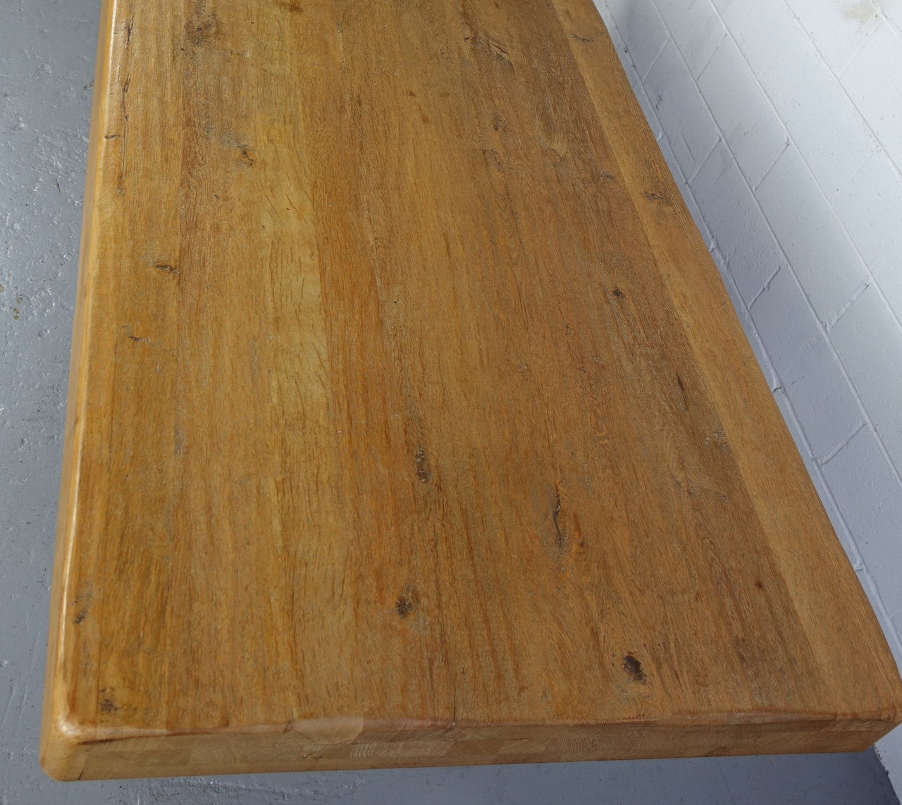 Amazing Rustic Oak French 10 Seater Refectory Farmhouse Table