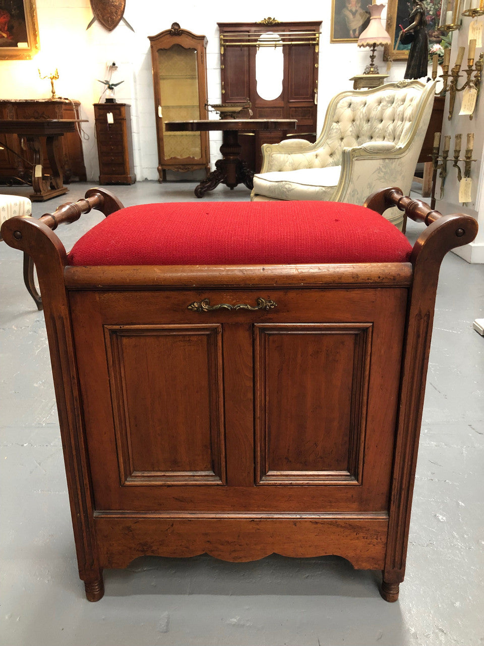 Lovely Edwardian Piano Stool | Antique & Vintage | Moonee Ponds Antiques | Australia Wide Delivery