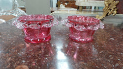 Pair Of Ruby Salts | Antique & Vintage | Moonee Ponds Antiques | Australia Wide Delivery