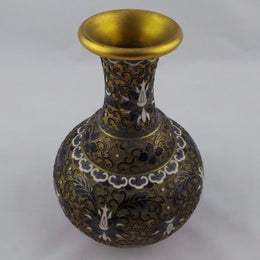 Japanese Cloisonne Vase On Stand
