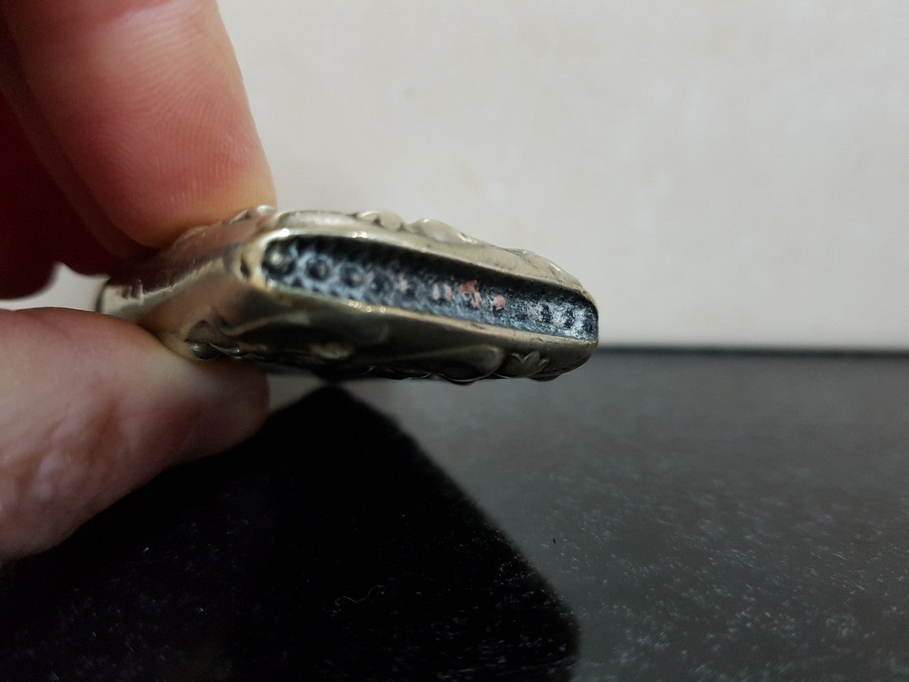 Antique Art Nouveau Silver Plated Vesta Case