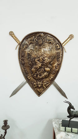 Antique Copper Shield | Antique & Vintage | Moonee Ponds Antiques | Australia Wide Delivery