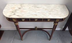 Narrow Mahogany Louis XVI Style Console Table | Antique & Vintage | Moonee Ponds Antiques | Australia Wide Delivery
