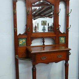 A Monumental Late Victorian Walnut Hall Stand