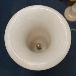 Vintage Italian Alabaster Pedestal With Urn Lamp
