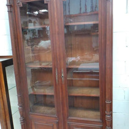 Antique French Walnut Bookcase
