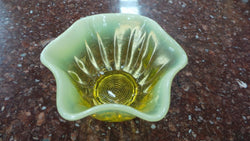 Vaseline glass bowl | Antique & Vintage | Moonee Ponds Antiques | Australia Wide Delivery