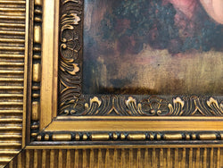 Large French Oil On Canvas Of Romantic Scene With Cherubs | Antique & Vintage | Moonee Ponds Antiques | Australia Wide Delivery