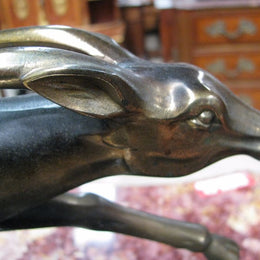 French Art Deco Deer Sculpture