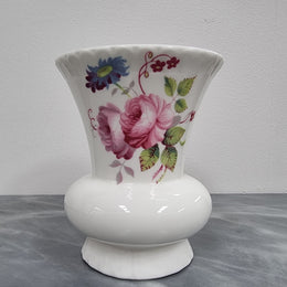 Decorative Coalport floral bone china vase. It is in good original condition, please view photos as they help form part of the description.