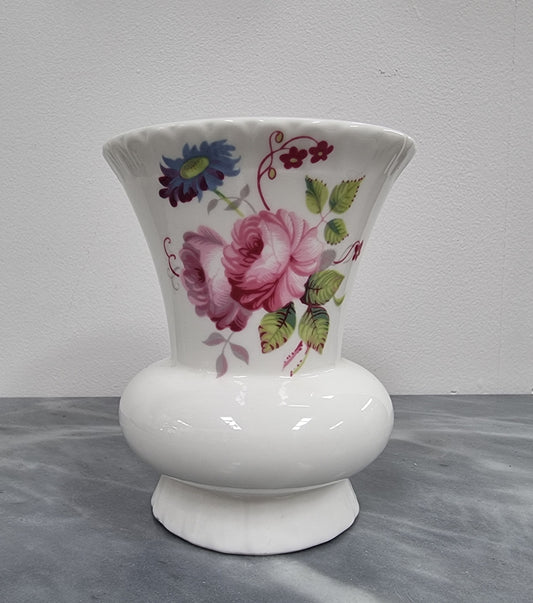 Decorative Coalport floral bone china vase. It is in good original condition, please view photos as they help form part of the description.