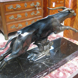 French Art Deco Deer Sculpture