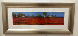 Terrence John Hadler "Wedgetail Over Euston Station" Framed Under Glass | Antique & Vintage | Moonee Ponds Antiques | Australia Wide Delivery