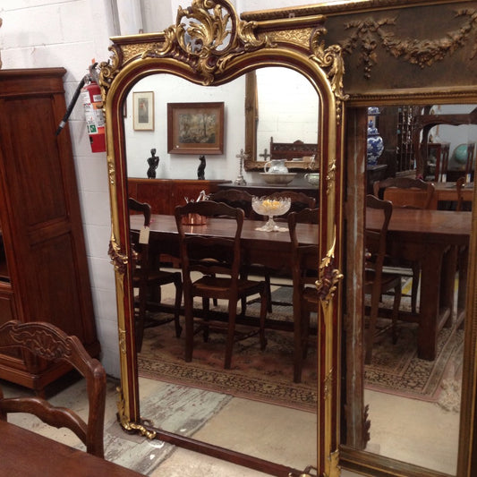 Antique Gilded French Mirror