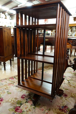 Tasmania Blackwood Revolving Bookcase | Antique & Vintage | Moonee Ponds Antiques | Australia Wide Delivery