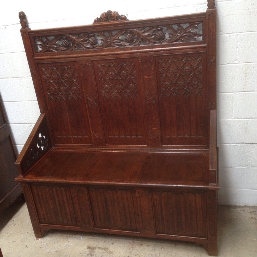 Antique French Settle Bench