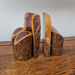 Pair Vintage Mulga Wood Book Ends | Antique & Vintage | Moonee Ponds Antiques | Australia Wide Delivery